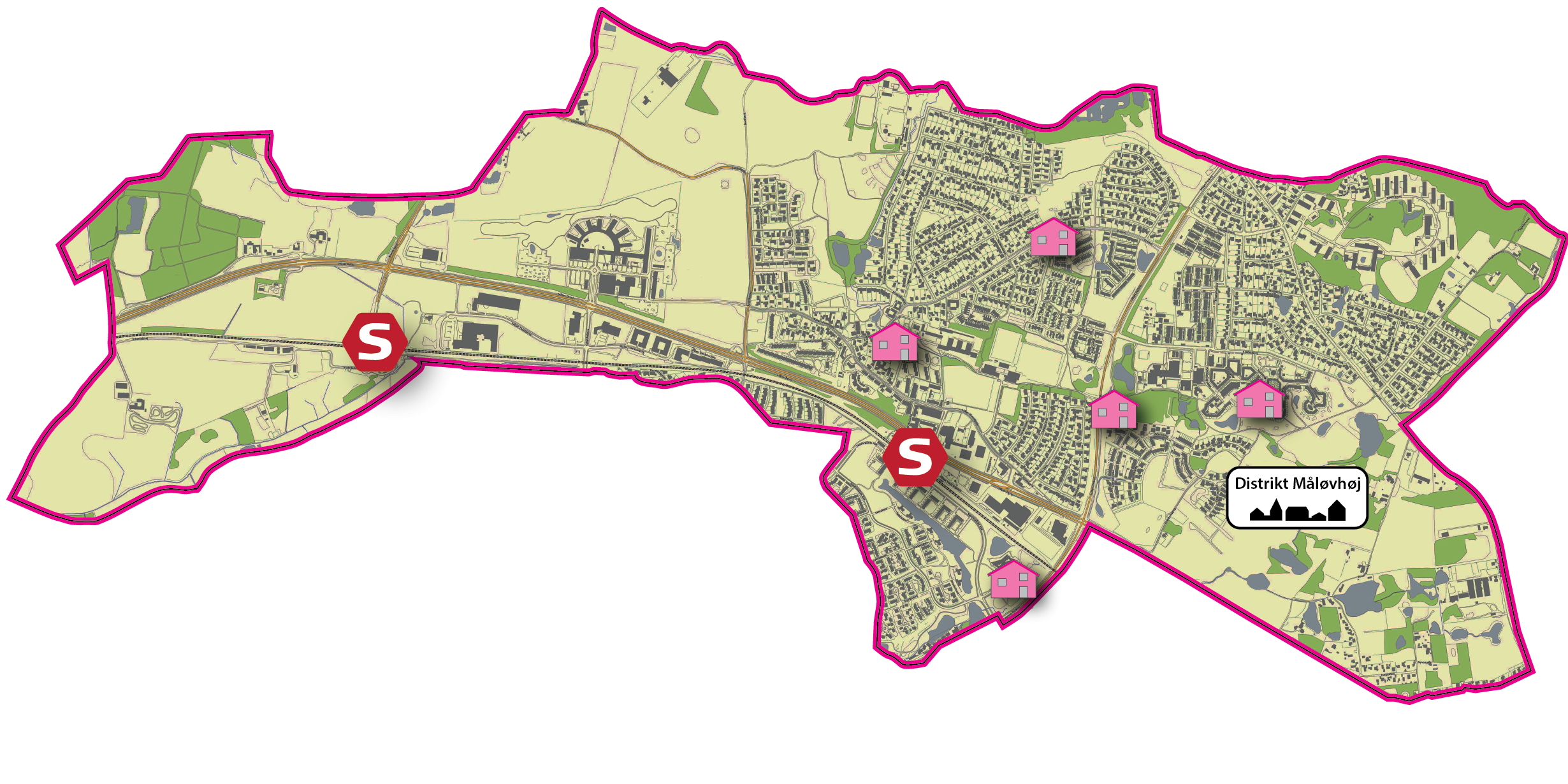 Om Distrikt Måløvhøj